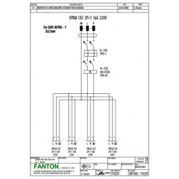 QUADRO ELETTRICO CERTIFICATO DA CANTIERE  IP65 FANTON SCHEMA