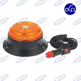 GIROFARO A LED 12-24V BASE MAGNETICA