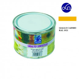 SMALTO SINTETICO LUCIDO (LACK 82)- ml.375 giallo di cadmio RAL 1021  (FEUDO) (CDF05175) ()