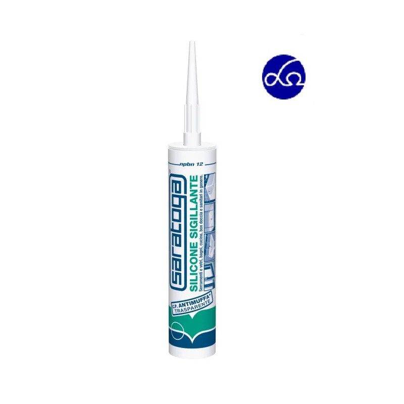 Silicone Sigillante Saratoga Trasparente Antimuffa npbn12 Silicone Sigillante Saratoga Trasparente Antimuffa npbn12