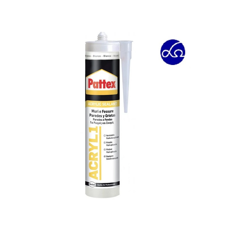 Sigillante Pattex Acril1 Bianco Muri e Fessure