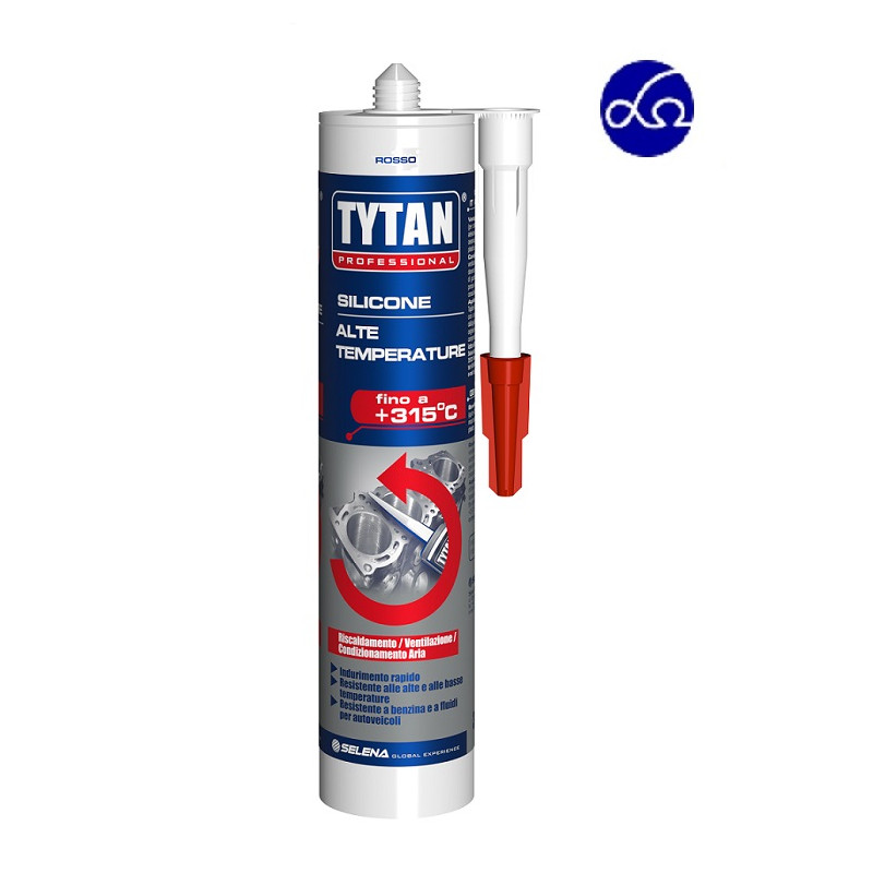 Silicone Alte Temperature Tytan Rosso 300 Ml