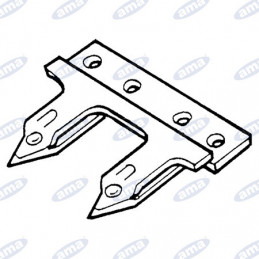 DENTE DOPPIO 4 FORI ADATTABILE GASPARDO.  3 PEZZI