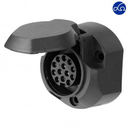 Presa 13 poli 12V in plastica/serrafilo