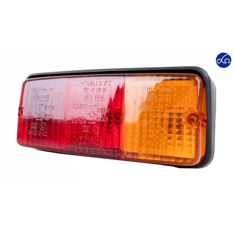 Fanale posteriore 162x70 mm  Destro 3 luci