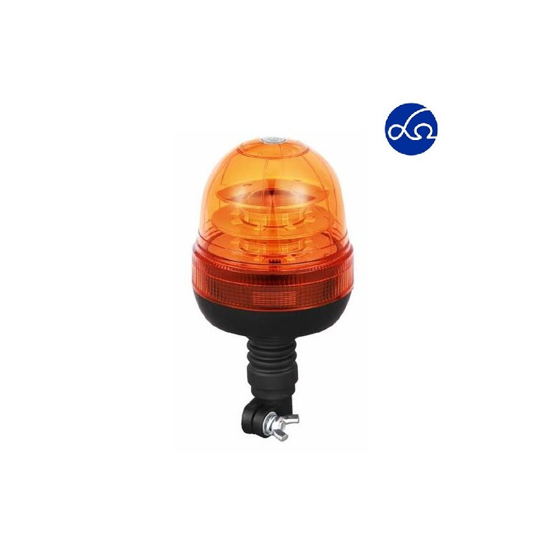 Lampeggiante led base imbuto flessibile 12-24V IP67