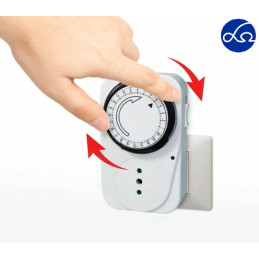 Timer giornaliero Vigor spina + presa 24 ore