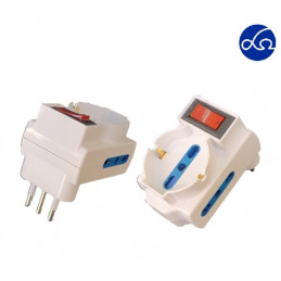 Adattatore due posti 10/16A...