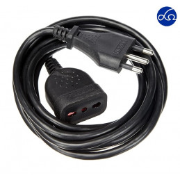 Prolunga 10MT 3X1 nera...