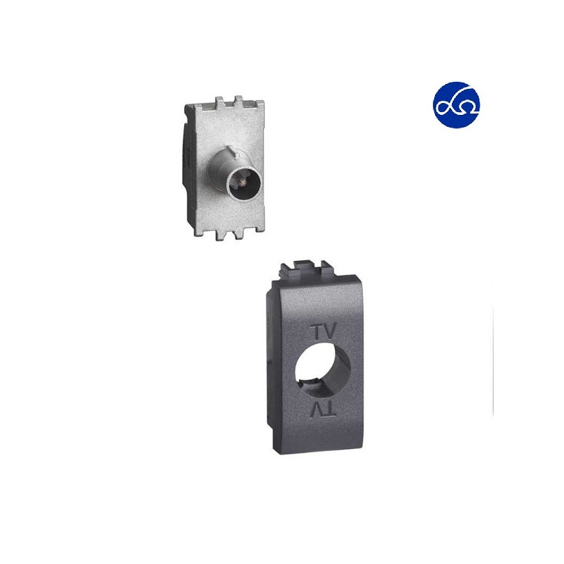 PRESA TV DIRETTA 1M Antracite