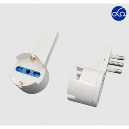 ADATTATORE SALVASPAZIO BIPASSO 10/16A +