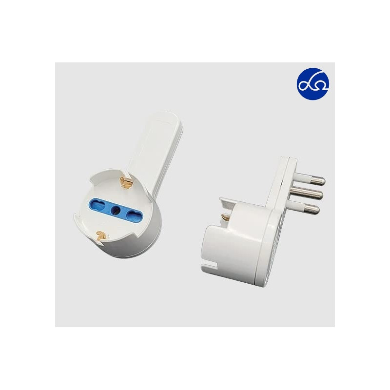 ADATTATORE SALVASPAZIO BIPASSO 10/16A +