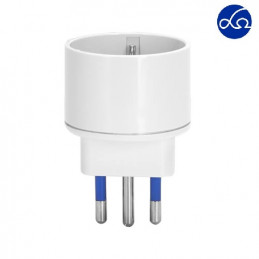 ADATTATORE SCHUKO SPINA 10A BIANCO 050B