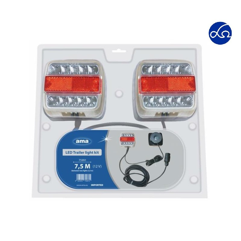 Kit luci posteriori a led magnetico 7,5 Mt/2,5 Mt