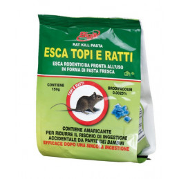 Topicida bocconcino esca  blu  busta da 150Gr