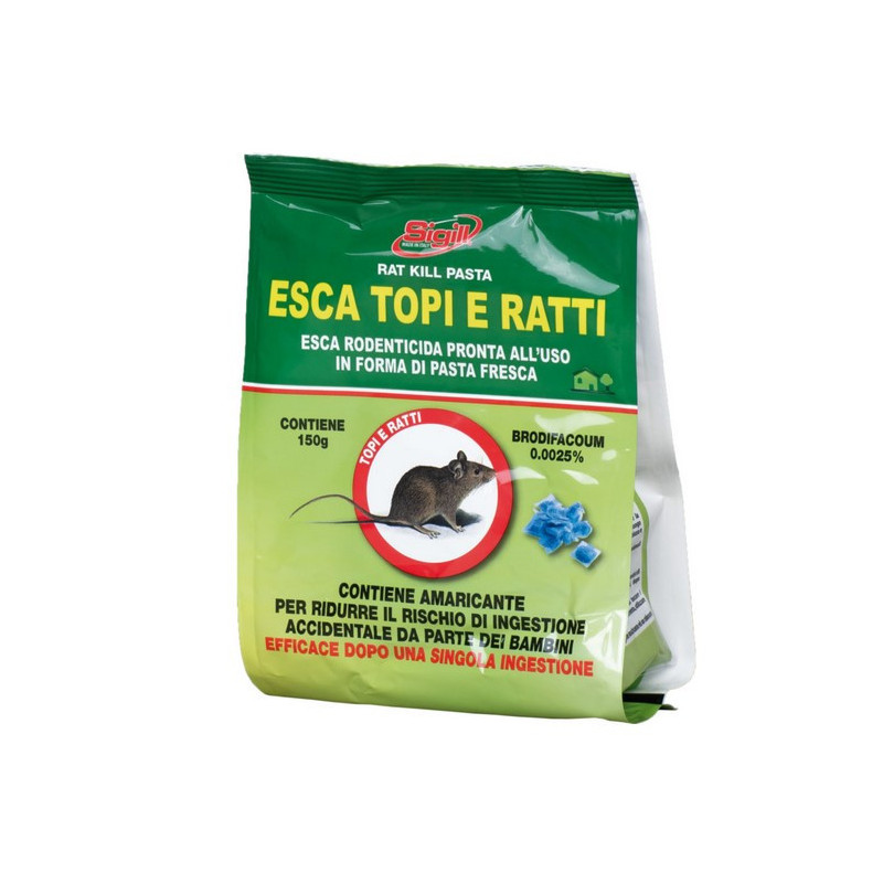 Topicida bocconcino esca  blu  busta da 150Gr