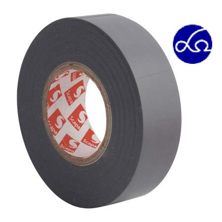 Belle Vous Nastro Adesivo Nero per Rilegature in Tessuto - 5 cm x 13,6