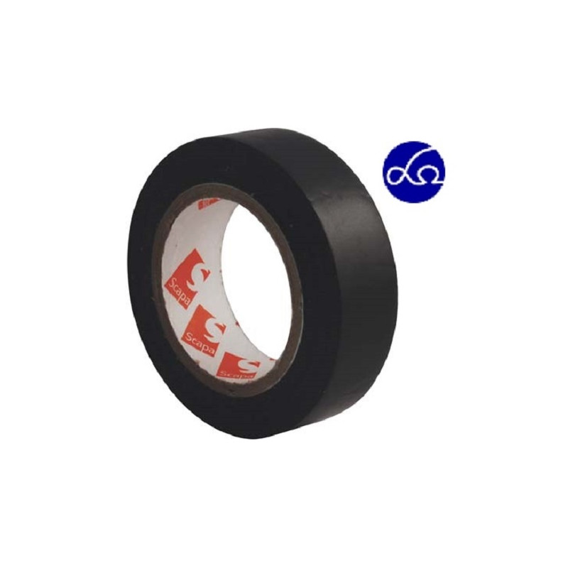 NASTRO PVC ISOLANTE SCAPA NERO MM 19 ML 25 NASTRO PVC ISOLANTE SCAPA NERO MM 19 ML 25